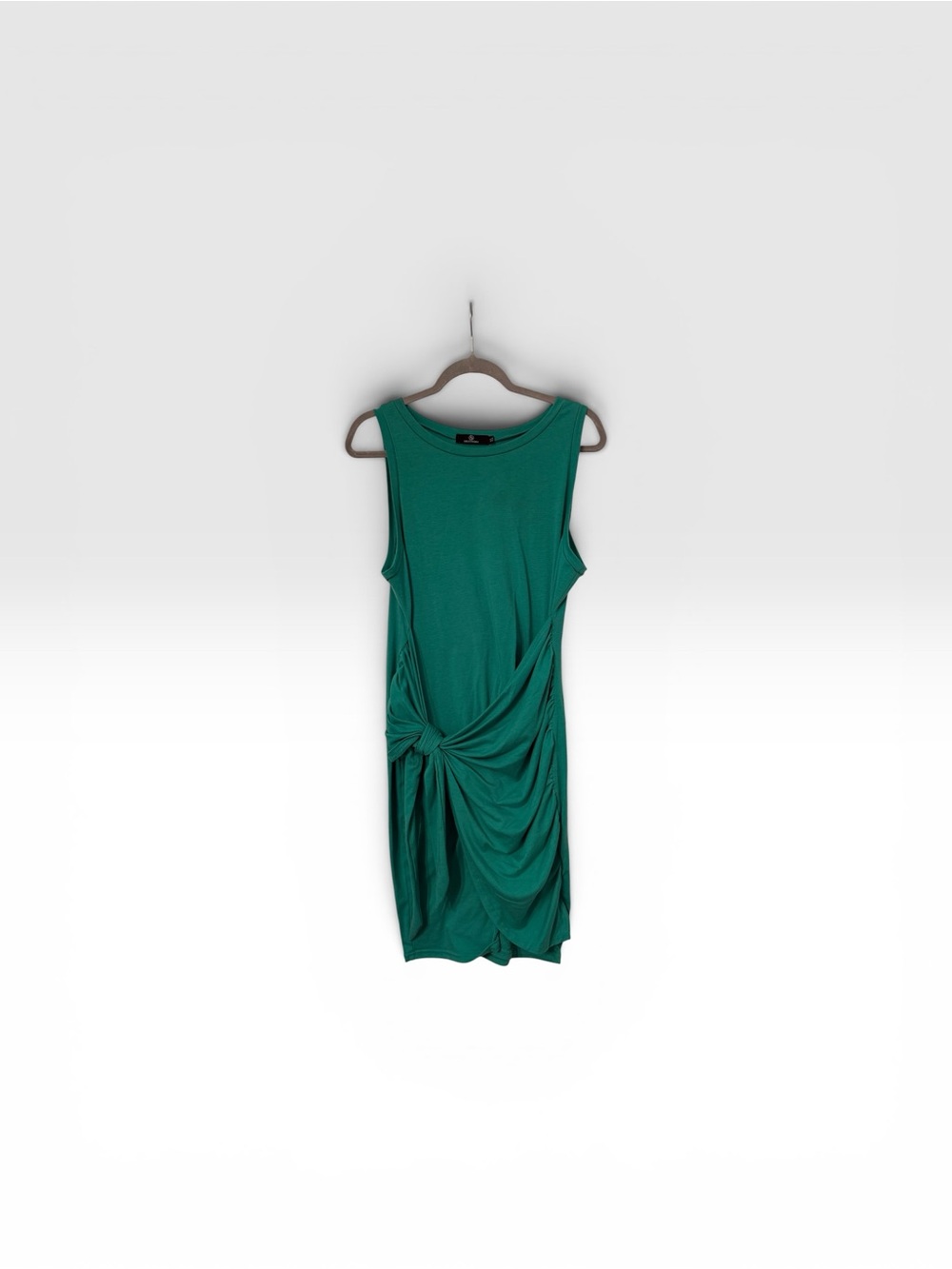 Sleeveless Knot-Front Green Dress - Picture 3 of 4